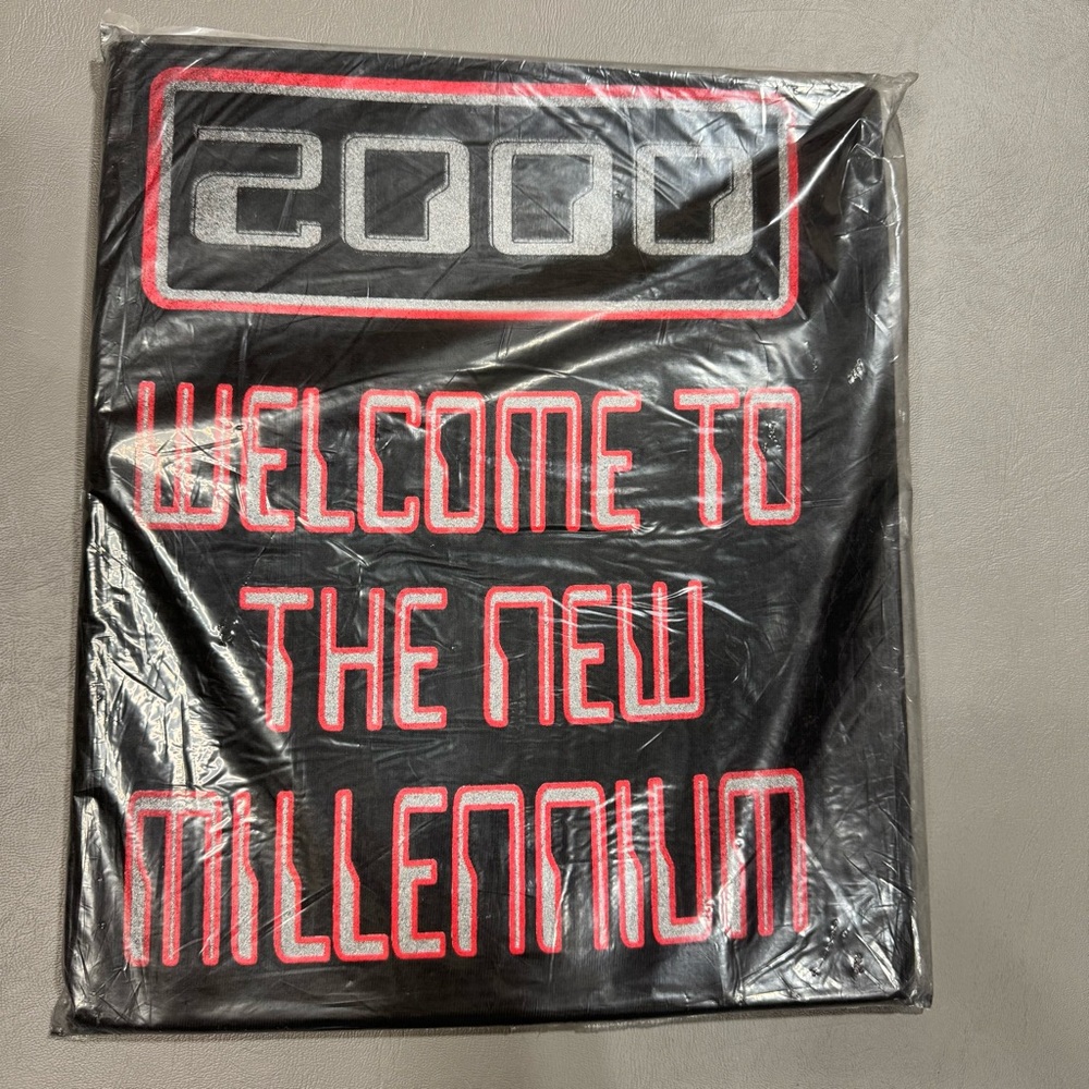 Vintage 2000 Welcome To The New Millennium T Shirt XL Y2K Sealed
